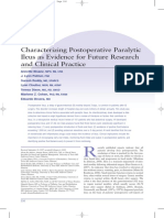 Postoperative Paralytic Ileus