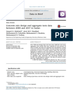 Concrete Mix and Aggregate Data