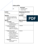 Bolo Interview Outline