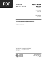 Abnt - Nbr 10007-2004 - Amostragem de ResÃ­duos SÃ³lidos