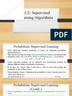 LU2-Supervised Learning Algorithms