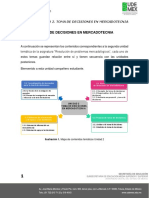 Toma de Decisiones en Mercadotecnia