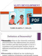 Personality Development: Tamil Elakiya. T, M.SC (N)