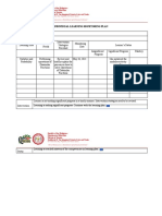 Individual Learning Monitoring Plan