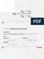 Tangents and Normals Explained