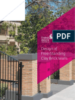 Design of Free-Standing Clay Brick Walls