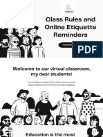 Class Rules and Online Etiquette Reminders