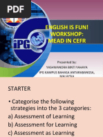 English Is Fun! Workshop: Mead in Cefr: Presented By: Yashwanora 