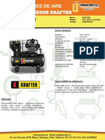 Motocompresor Krafter 100 Lts. Motor Loncin 5.5 HP Gasolina-0