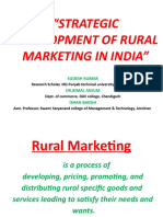 "Strategic Development of Rural Marketing in India": Sudesh Kumar DR - Bimal Anjum Ishan Bakshi