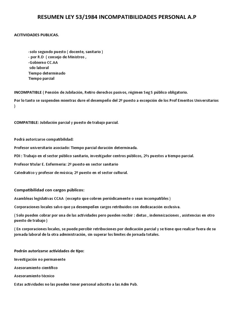 resumen-ley-53-1984-incompatibilidades-p-blicas-pdf-maestros