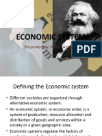 Economic System: Presented By: Arpan Acharya