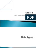 Oracle: Data Definition Language (DDL)