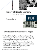 Economic History of Nepal From 2950-1990