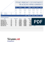 Cryptocurrency Investment Tracking Spreadsheet