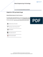 Aspects of 3D Printed Drugs: Journal of Medical Engineering & Technology