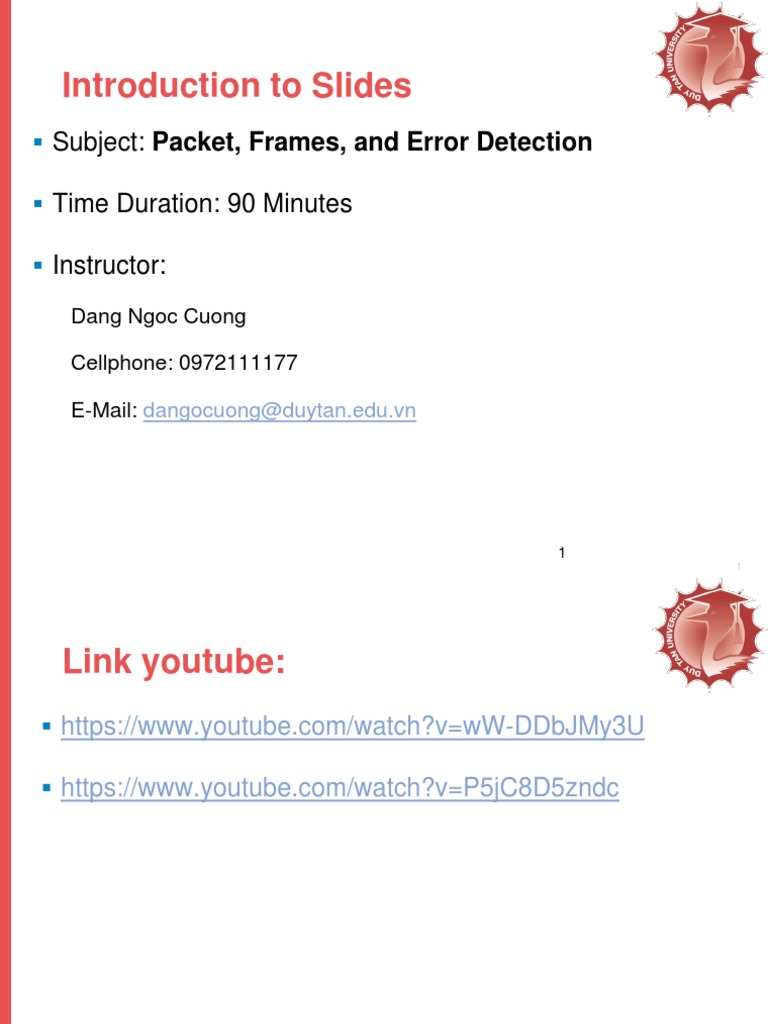 Packet and Frame Basics: 90-Minute Overview | PDF | Transmission ...