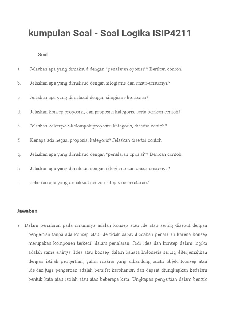 Kumpulan Soal Ujian Online UT | PDF