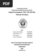 Download Pemeriksaan Parameter Air amp Udara Angka Permanganat Tds Tss Mlvss Vss Dan Pb Udara by paper2paper SN51404575 doc pdf