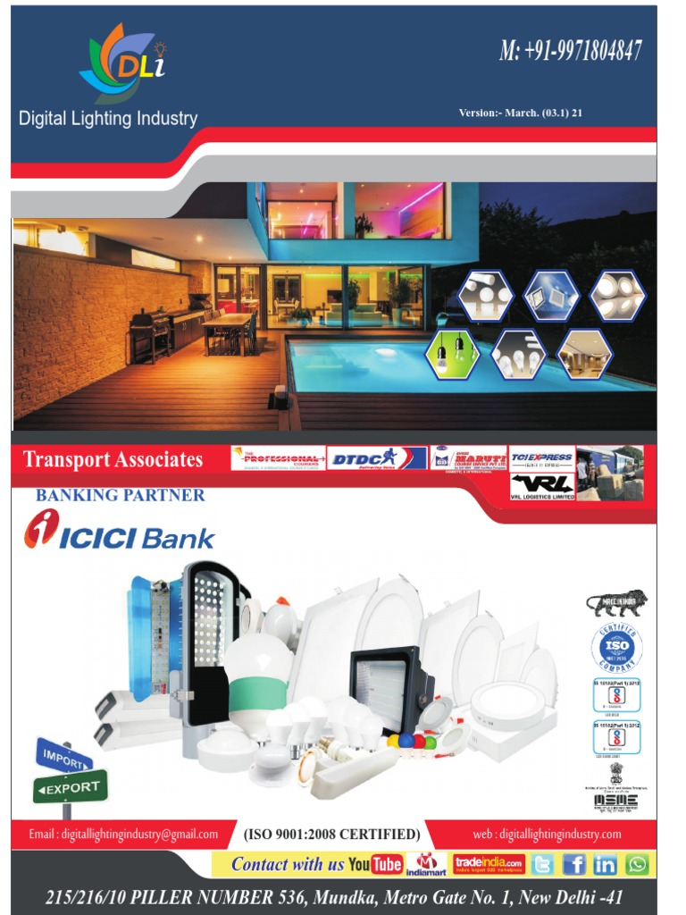 Narvin Lighting Industries Product Overview | PDF | Manufactured Goods ...