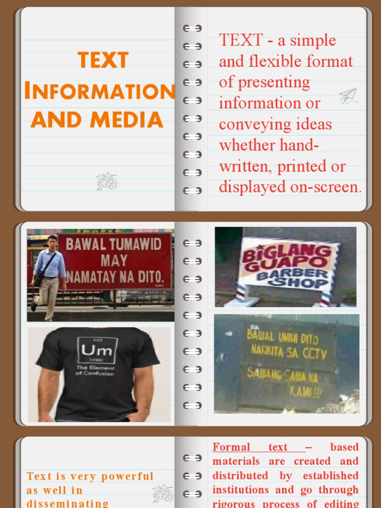 Text Media and Information | PDF | Typefaces | Serif