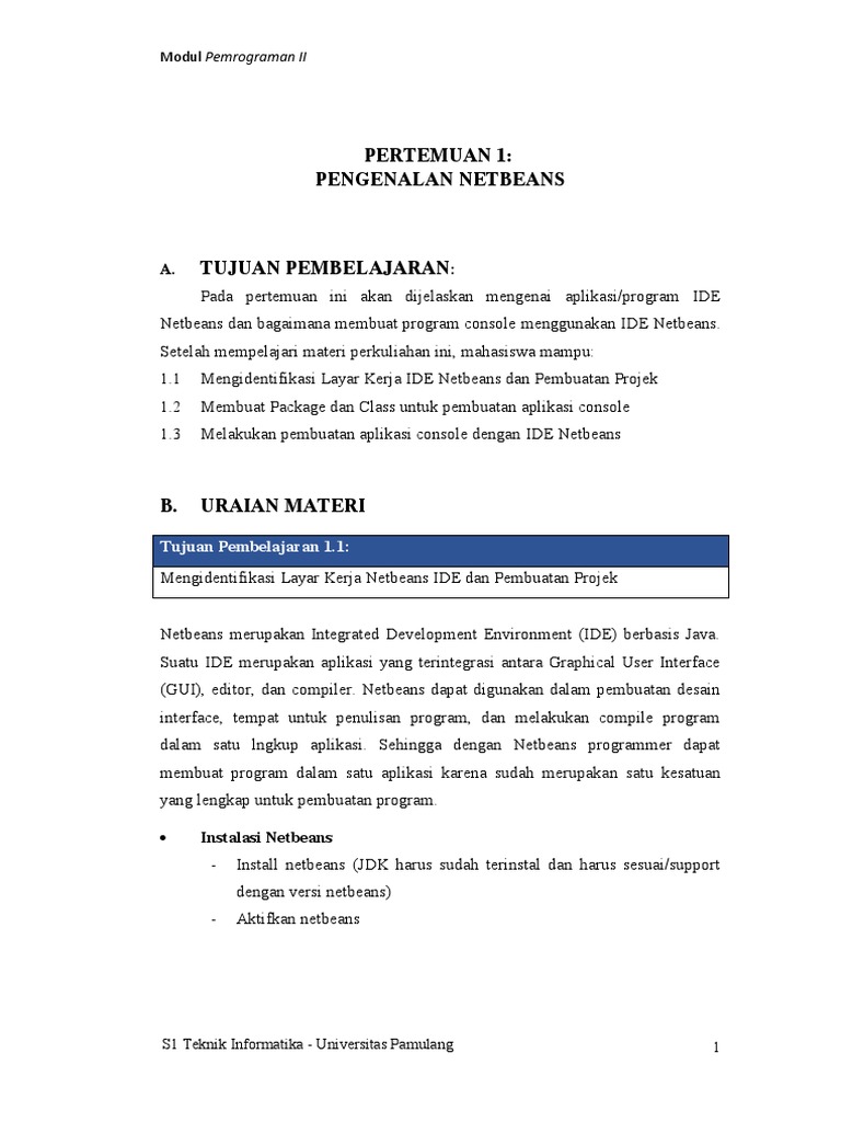 Panduan Pemrograman dengan NetBeans | PDF | Seni | Komputer
