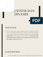 Web Ststis Dan Dinamis