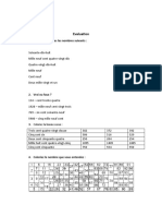 Evaluare Numerele