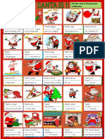 What Is Santa Doing Present Continuous Grammar Drills Picture Dictionaries - 83482