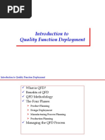 Introduction To Quality Function Deployment