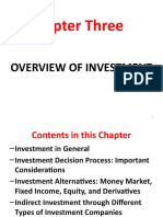 Ch. 3 Overview of Investment