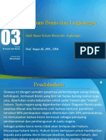 Studi Kasus Hukum Bisnis Dan Lingkungan