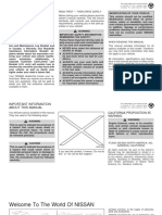 Nissan Sentra 2001 Owners User Manual PDF Download