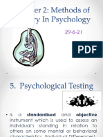 Chapter 2: Methods of Enquiry in Psychology