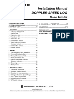 Installation Manual for Doppler Speed Log Model DS-80