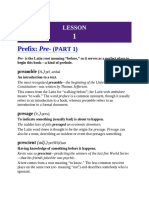 Understanding Latin Prefixes: Pre