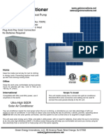 Solar Air Conditioner: SEER 35 Solar Hybrid Heat Pump