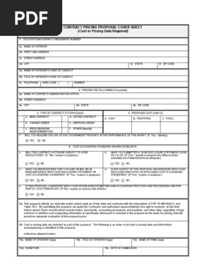 Contract Pricing Proposal PROC-1810