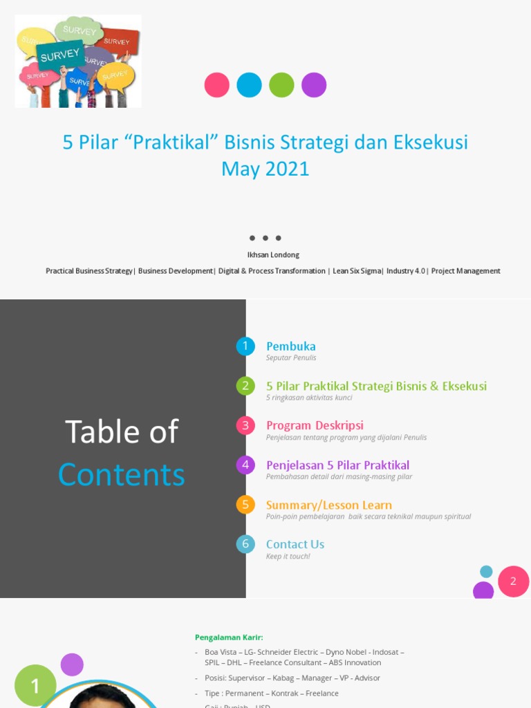 5 Pilar Bisnis Dan Strategi Pdf