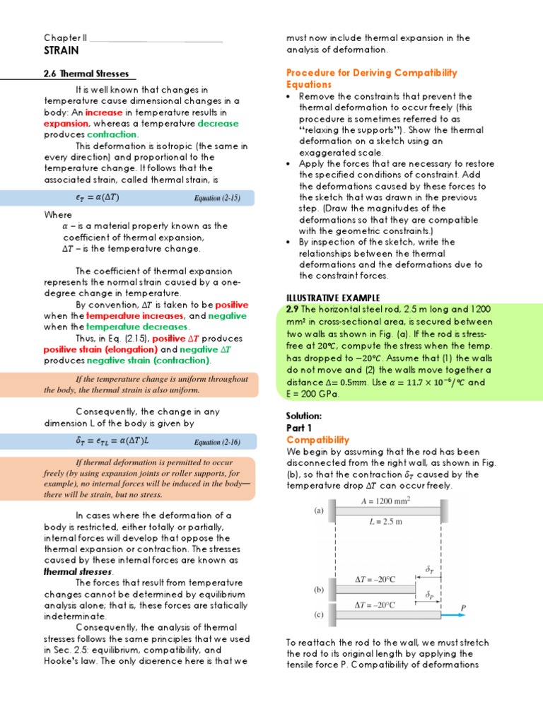 Thermal Stress and Strain Analysis | PDF | Thermal Expansion | Stress ...