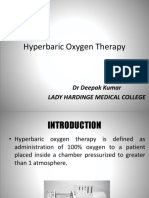 Hyperbaric Oxygen Therapy: DR Deepak Kumar Lady Hardinge Medical College