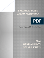 Evidance Based Dalam Kebidanan: Yopita Triguno, S.TR - Keb.,M.Tr - Keb