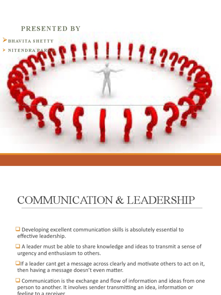 Effective Leadership Communication Skills | PDF