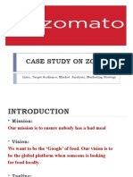 Case Study On Zomato: Intro, Target Audience, Market Analysis, Marketing Strategy
