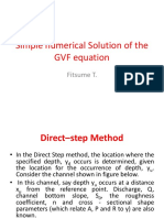 Numerical solution of the GVF equation using direct-step method
