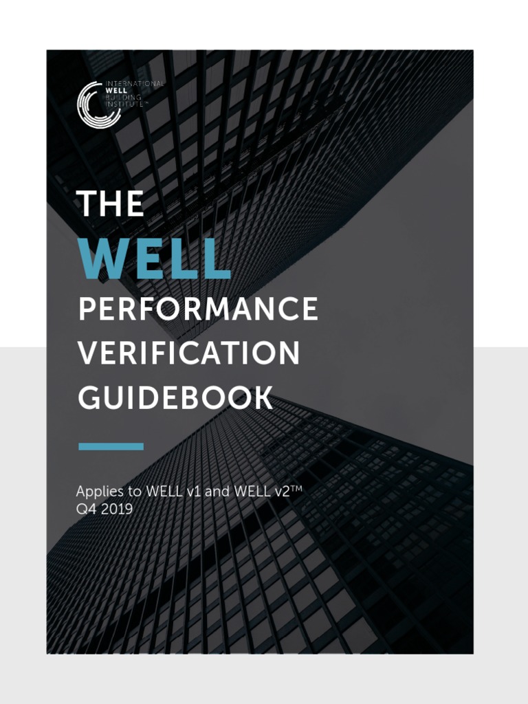 WELL Performance Verification Guide | PDF | Calibration | Lighting