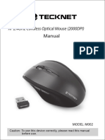 RF 2.4Ghz Cordless Optical Mouse (2000dpi) : Manual