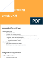 Digital Marketing UKM Target Pasar
