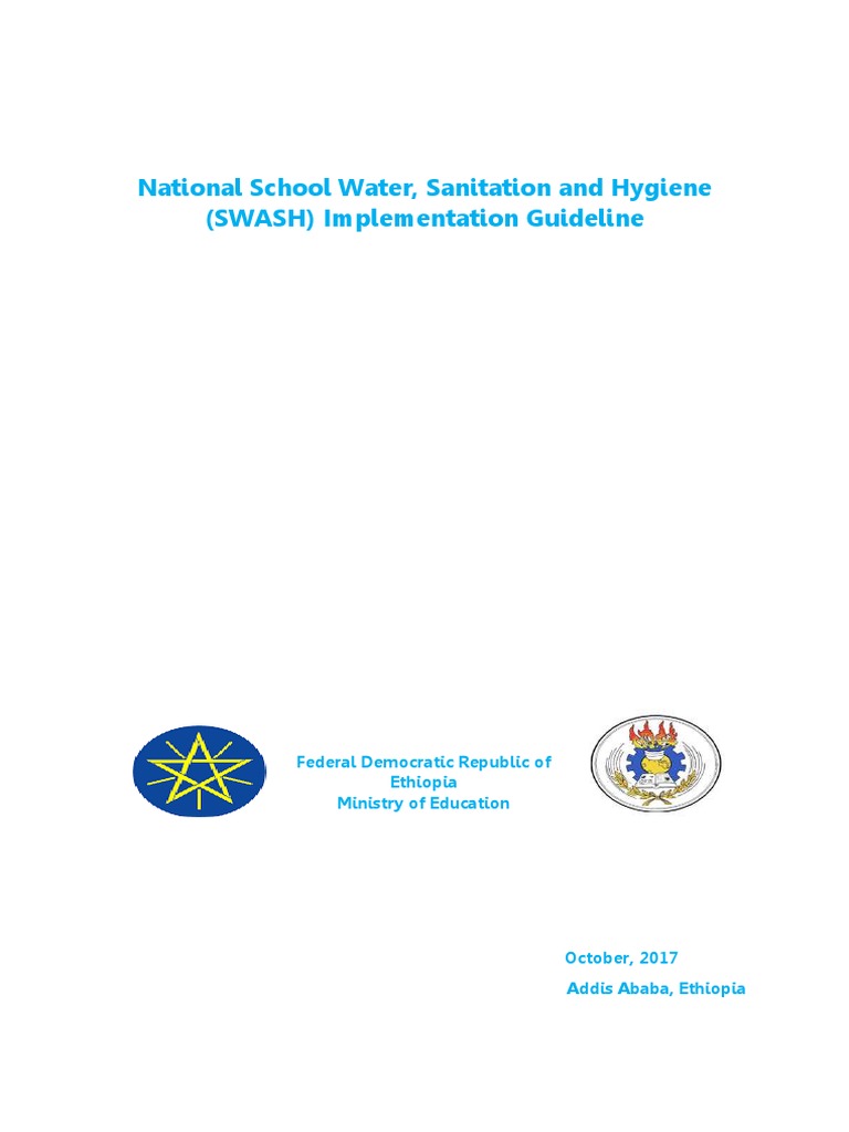 Final National School WASH Guideline, Oct 2017 | PDF | Wash | Sanitation