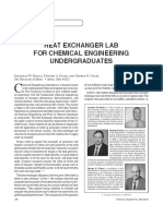 Heat Exchanger Lab For Chemical Engineering Undergraduates: Laboratory